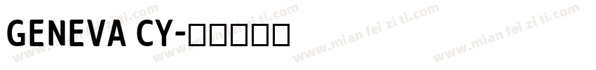 Geneva CY字体转换